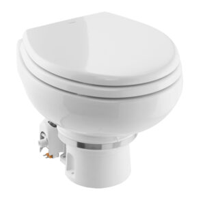Dometic™ MasterFlush 7120 White Electric Macerating Toilet w/Orbit Base - Freshwater - 24V product image