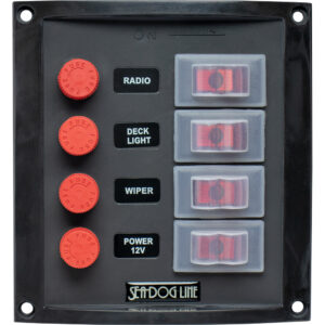 Sea-Dog Splash Guard Switch Panel Vertical - 4 Switch product image
