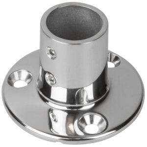 Sea-Dog Rail Base Fitting 2-3/4" Round Base 90° 316 Stainless Steel - 1" OD product image
