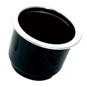 Tigress Black Plastic Cup Holder Insert w/SS Ring On Top product image