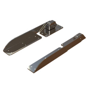 TACO Command Ratchet Hinge - 18-1/2" - 316 Stainless Steel Polished w/Hard Stop product image