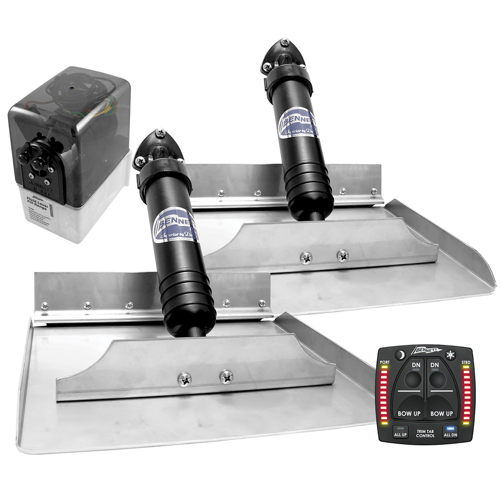 Bennett 12x12 Hydraulic Trim Tab System w/One Box Indication 1 Bennett 12x12 Hydraulic Trim Tab System w/One Box Indication product image