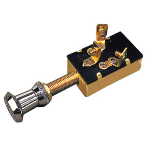 Sea-Dog 3 Position 1 Circuit Push-Pull Switch - Stamped Brass product image
