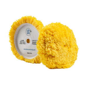 Lake Country Yellow 40/60 Unsteamed Twisted Wool/Acrylic Pad 7.5" x 1.5" product image