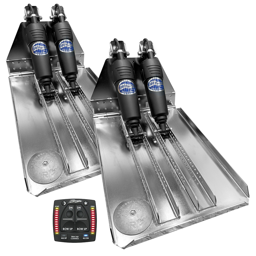 Bennett Marine BOLT 14x20 Dual Electric Trim Tab System w/One Box Indication Unit 1 Bennett Marine BOLT 14x20 Dual Electric Trim Tab System w/One Box Indication Unit product image