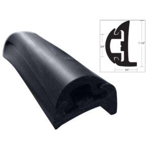 TACO Semi-Rigid Rub Rail Kit - Black w/Black Insert - 50' product image
