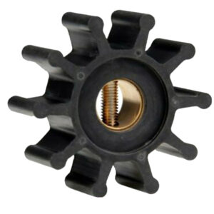Jabsco Impeller Kit - Neoprene - 10 Blade - 2" Diameter x 7/8" Wide - Slotted Shaft Pin Drive - Brass Insert - 15/32" Shaft Diameter product image