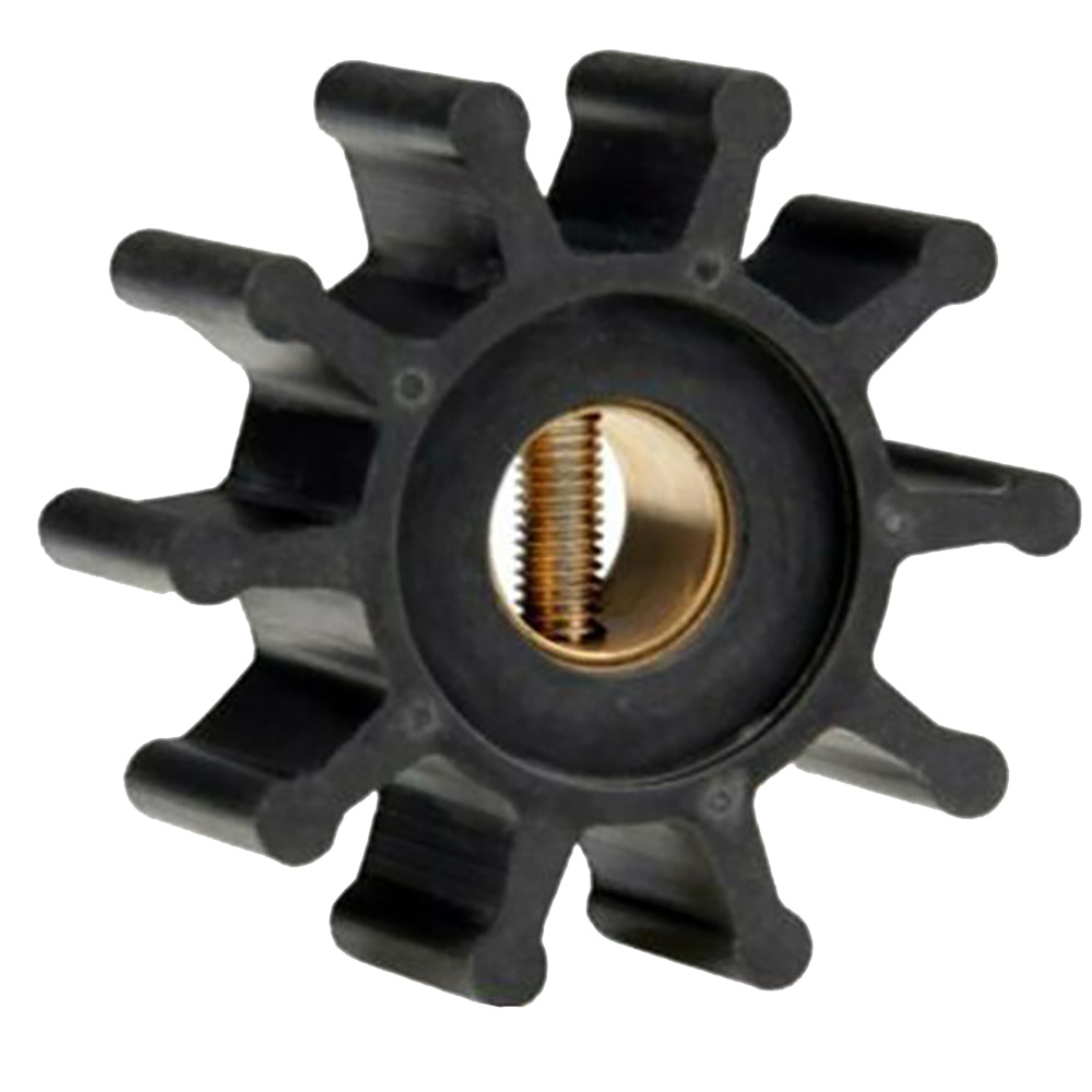 Jabsco Impeller Kit - Neoprene - 10 Blade - 2" Diameter x 7/8" Wide - Slotted Shaft Pin Drive - Brass Insert - 15/32" Shaft Diameter 1 Jabsco Impeller Kit - Neoprene - 10 Blade - 2" Diameter x 7/8" Wide - Slotted Shaft Pin Drive - Brass Insert - 15/32" Shaft Diameter product image