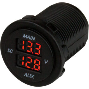 Sea-Dog Round Voltage Meter 5V-15VDC w/Rainbow Dial product image
