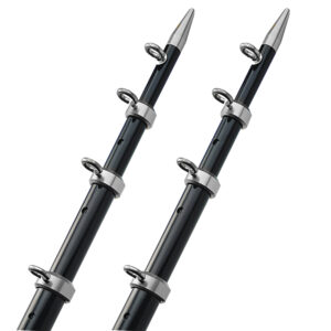 TACO 15' Telescopic Outrigger Poles HD 1-½" - Black/Silver product image