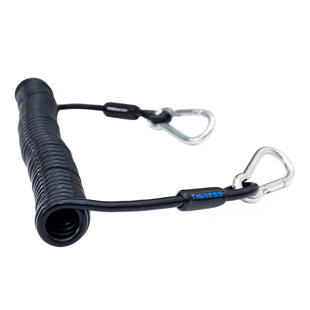 Tigress Light Tackle Coiled Safety Tether - 600lbs 1 Tigress Light Tackle Coiled Safety Tether - 600lbs product image