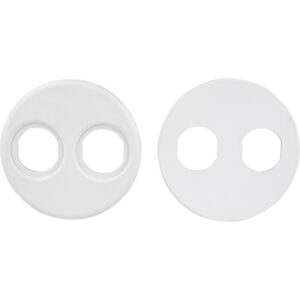 84470Sea-Dog 4" Gauge Power Socket Adapter Mounting Plate - White product image