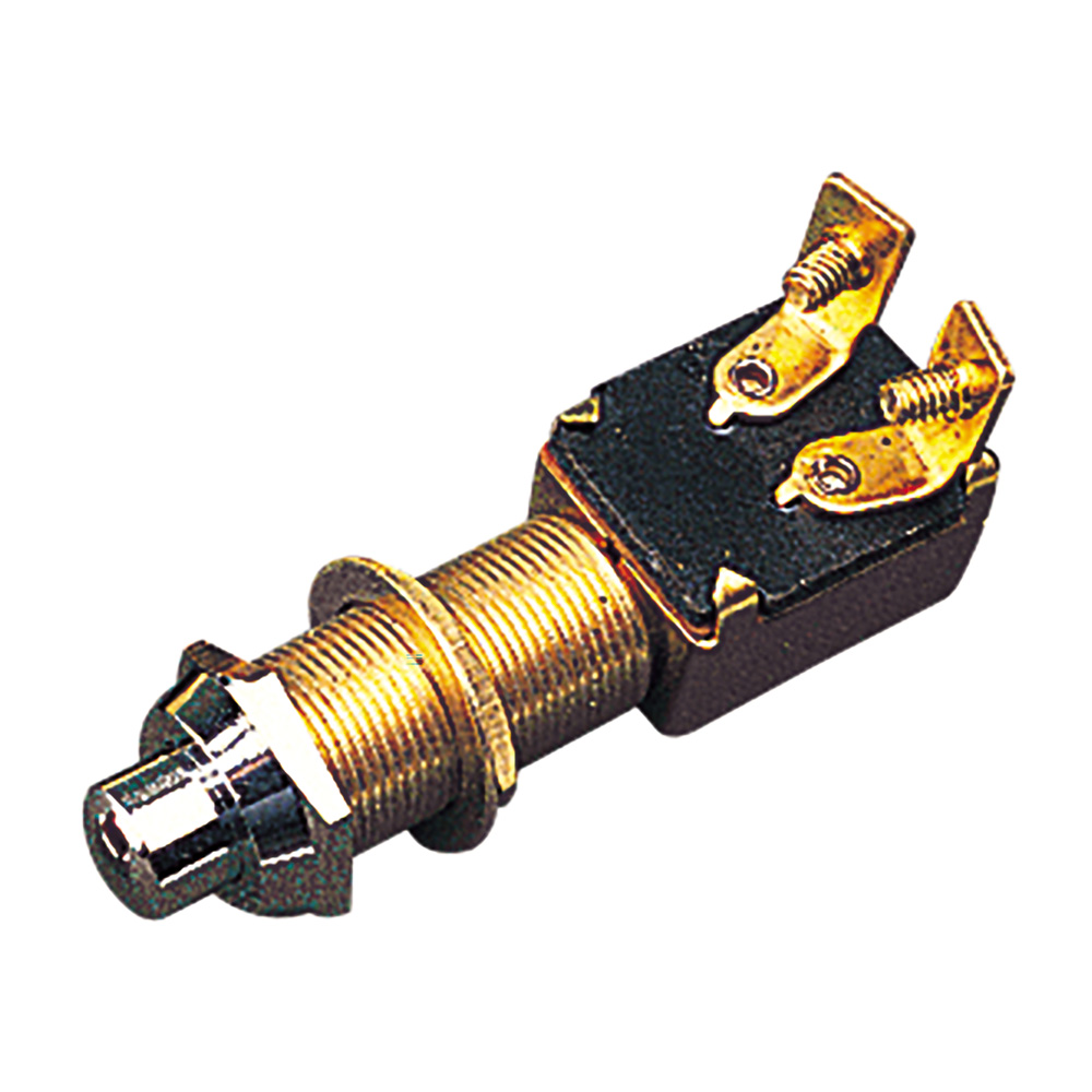 Sea-Dog Momentary Push Button Switch - Stamped Brass 1 Sea-Dog Momentary Push Button Switch - Stamped Brass product image