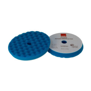 RUPES Velcro Waffle Coarse Polishing Foam Pad for Rotary Polishers 180 mm – Blue