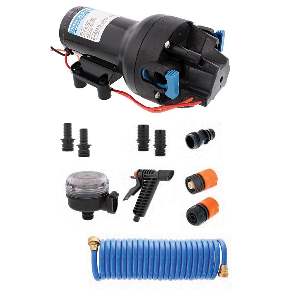 Jabsco HotShot HD5 Heavy Duty Washdown Pump Kit w/25' HoseCoil - 12V - 5GPM - 70PSI 1 Jabsco HotShot HD5 Heavy Duty Washdown Pump Kit w/25' HoseCoil - 12V - 5GPM - 70PSI product image