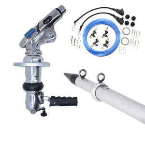 Tigress XD Crank Top Mount System - 18' - Silver Outriggers Pro Series Double Rigging Kit product image