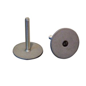 Weld Mount Stainless Steel Stud 1.25" Base 10 x 24 Threads .50" Tall - 15 Quantity product image