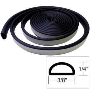 TACO Weather Seal - 10'L x ¼"H x ⅜"W - Black product image