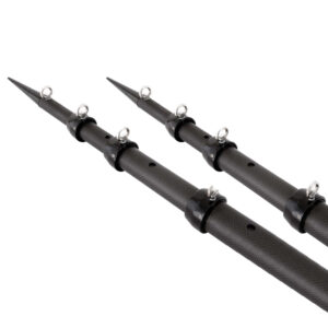 Tigress XD 3k Carbon Fiber Telescoping Outrigger Poles - 18 feet - Matte Black/ Black - Pair product image