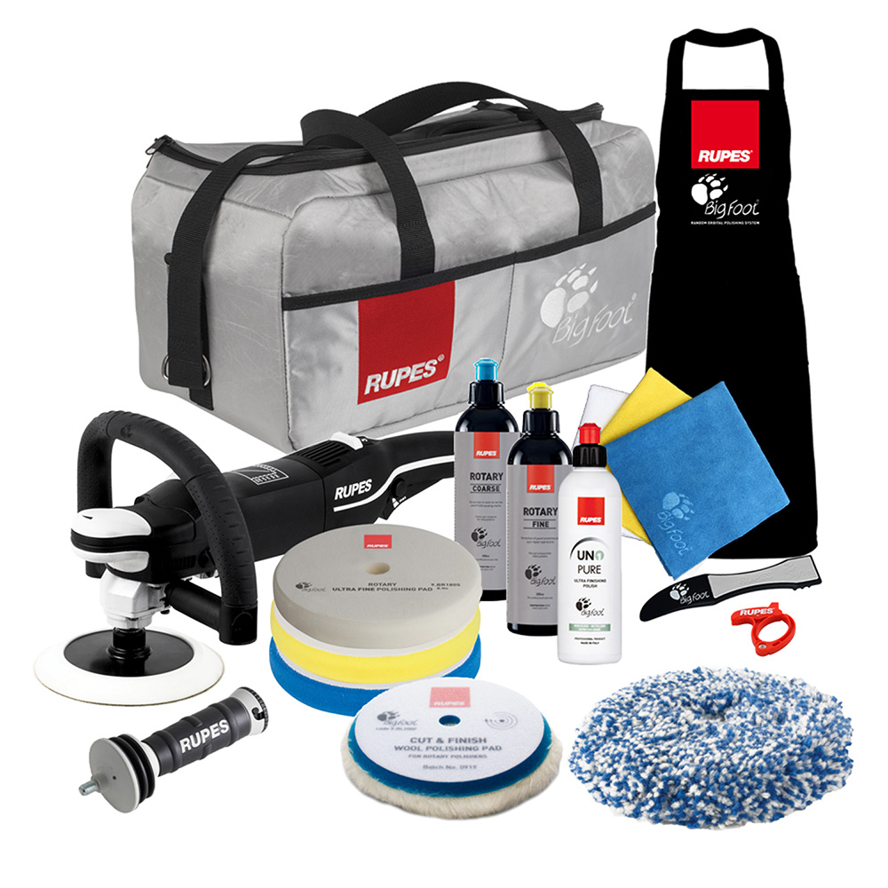 RUPES Rotary Polisher BigFoot LH19E Complete Kit 1 RUPES Rotary Polisher BigFoot LH19E Complete Kit