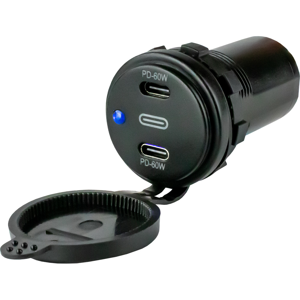 Sea-Dog Dual USB-C Power Socket 1 Sea-Dog Dual USB-C Power Socket product image