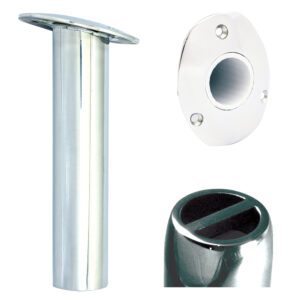 Tigress Oval Head SS Gunnel Mount Rod Holder - 15° - 9" product image