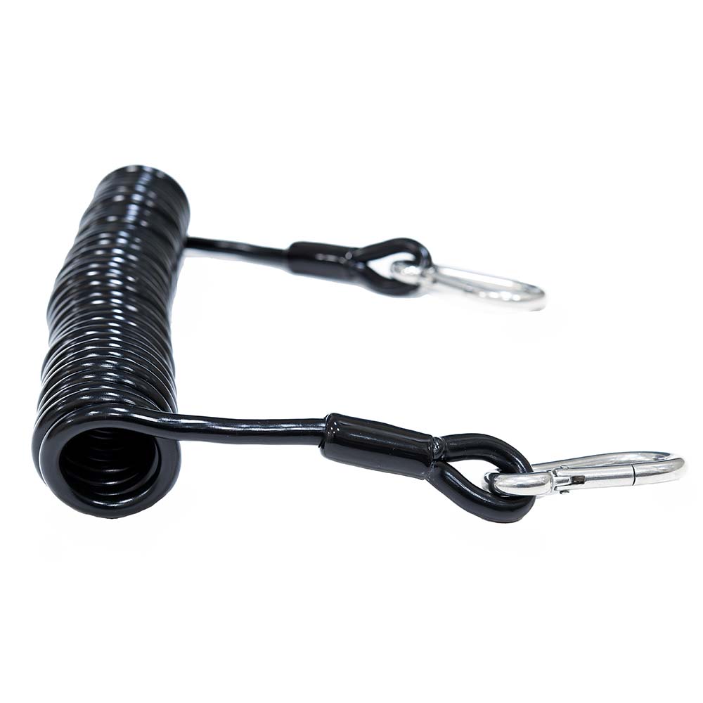 Tigress Heavy-Duty Coiled Safety Tether - 1200lbs 1 Tigress Heavy-Duty Coiled Safety Tether - 1200lbs product image