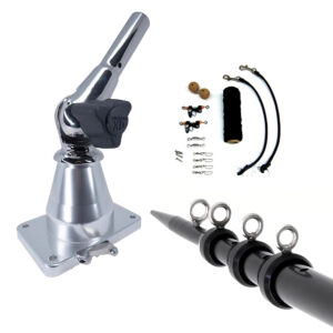 Tigress XD Bay Series Top Mount System - 15' - Aluminum Black Outriggers Deluxe Rigging Kit product image