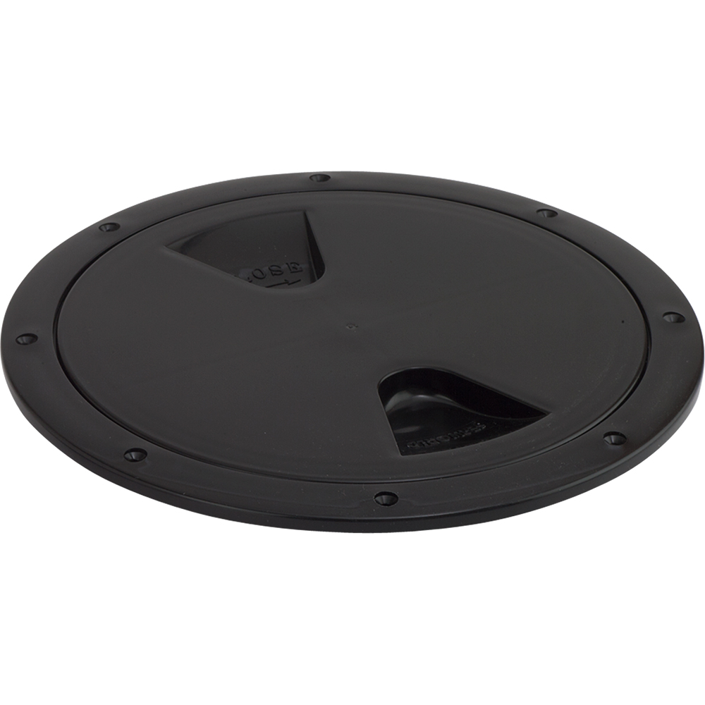 Sea-Dog Screw-Out Deck Plate - Black - 4" 1 Sea-Dog Screw-Out Deck Plate - Black - 4" product image