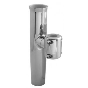 TACO Stainless Steel Clamp-On Adjustable Rod Holder - Fits 7/8" & 1" O.D. Tubing product image