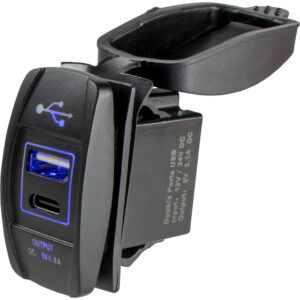 Sea-Dog USB & USB-C Rocker Switch Style Power Socket product image