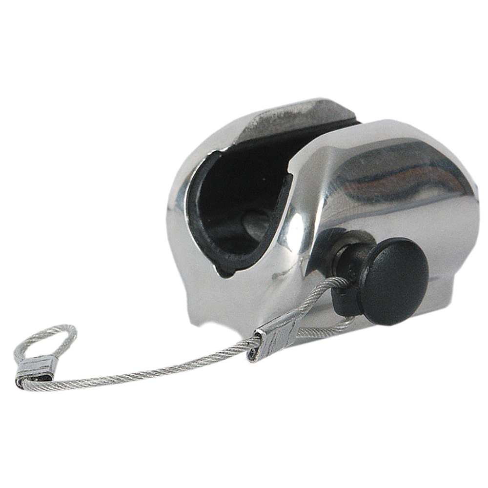 TACO Concave Deck Hinge w/Pin & Lanyard - Fits 7/8" Tube 1 TACO Concave Deck Hinge w/Pin & Lanyard - Fits 7/8" Tube product image