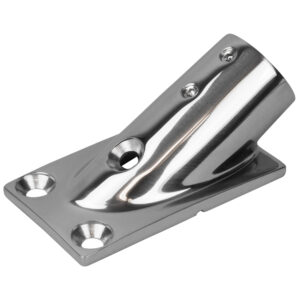 Sea-Dog Rail Base Fitting Rectangular Base 30° 316 Stainless Steel - 1-7/8" x 3-3/16" - 1" OD product image
