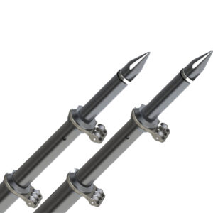 TACO 18' Deluxe Outrigger Poles w/Rollers - Silver/Black product image
