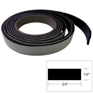 TACO Hatch Tape - 8'L x ¼"H x ¾"W - Black product image