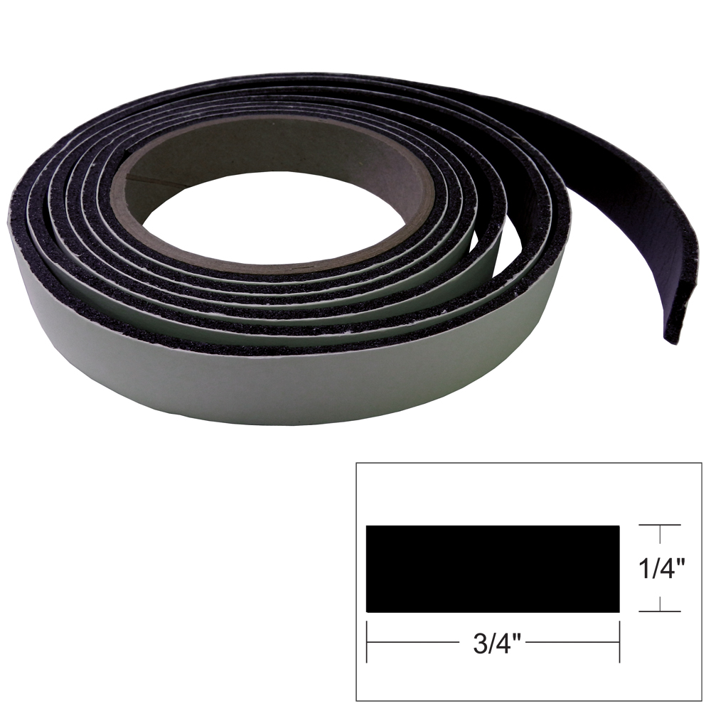 TACO Hatch Tape - 8'L x ¼"H x ¾"W - Black 1 TACO Hatch Tape - 8'L x ¼"H x ¾"W - Black product image