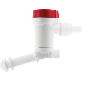 Rule 500 GPH Livewell Pump Angled Thru-Hull Inlet product image