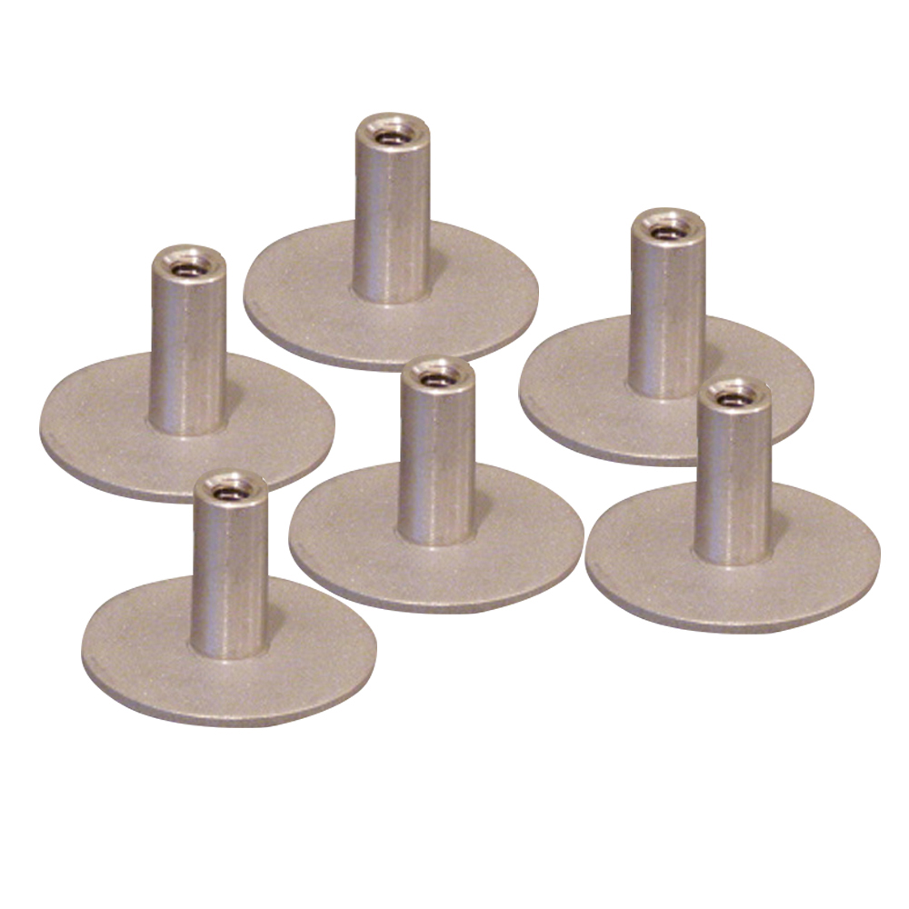 Weld Mount Stainless Steel Standoff 1.25" Base 1/4" x 20 Thread .75 Tall - 6-Pack 1 Weld Mount Stainless Steel Standoff 1.25" Base 1/4" x 20 Thread .75 Tall - 6-Pack product image