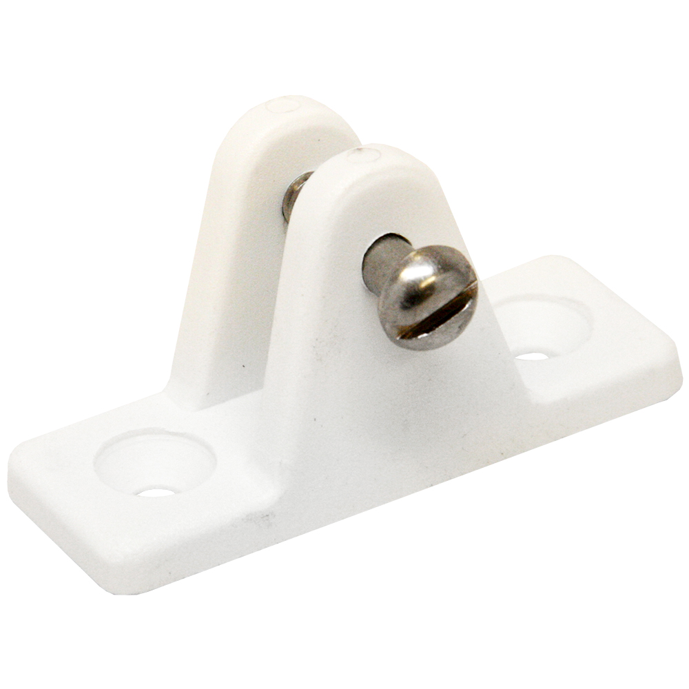 Sea-Dog Nylon Angled Deck Hinge - White 1 Sea-Dog Nylon Angled Deck Hinge - White product image