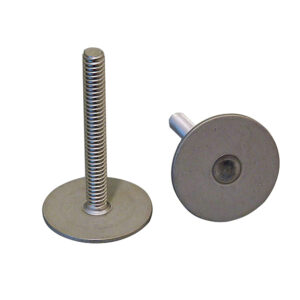 Weld Mount Stainless Steel Stud 1.25" Base 1/4 x 20 Thread 0.75" Tall - 100 Pack product image