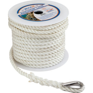 Sea-Dog Twisted Anchor Line 3/8" x 60' - White product image