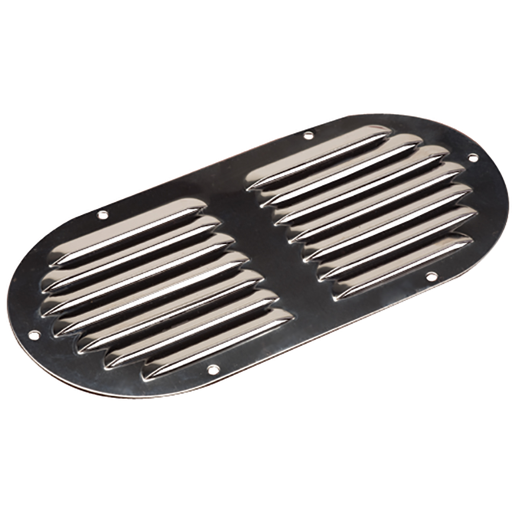 Sea-Dog Stainless Steel Louvered Vent - Oval - 9-1/8" x 4-5/8" 1 Sea-Dog Stainless Steel Louvered Vent - Oval - 9-1/8" x 4-5/8" product image