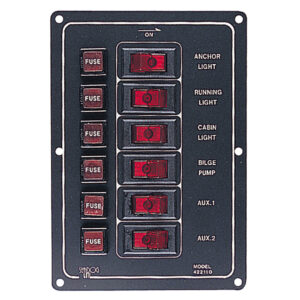 Sea-Dog Aluminum Switch Panel Vertical - 6 Switch product image