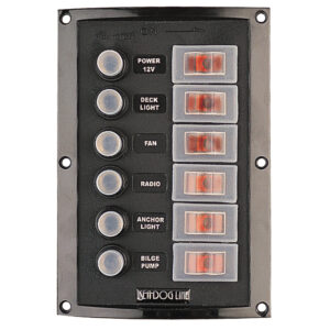 Sea-Dog Splash Guard Circuit Breaker Panel - 6 Circuit product image