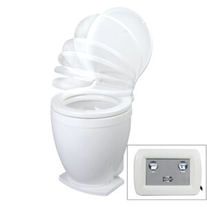 Jabsco Lite Flush Electric 12V Toilet w/Control Panel product image