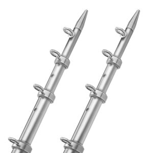 TACO 15' Telescopic Outrigger Poles HD 1-½" - Silver/Silver product image