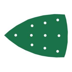RUPES PROCUT Film Delta Abrasive Sheet 100 mm x 150 mm (4" x 6") – 10 Holes – P320 Grit — Box of 100 Pieces