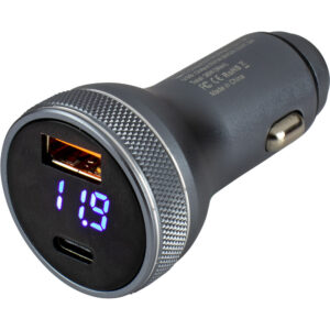 Sea-Dog Round USB & USB-C Power Plug w/Voltmeter product image