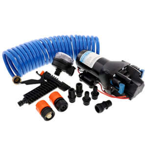 Jabsco HotShot HD4 Heavy Duty Washdown Pump w/25' HoseCoil - 12V - 4 GPM - 60 PSI product image