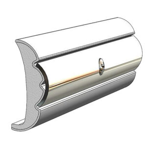TACO Rigid Vinyl Flex-Core Rub Rail 1.58" x .635" - Frosty White 60' product image